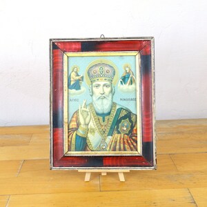 Saint Nicholas, Religious Icon, Catholic Icon, Religious Art, Catholic Wall Decor, Greek Icon, Russian Icon, Religious Gift, Orthodox Icon