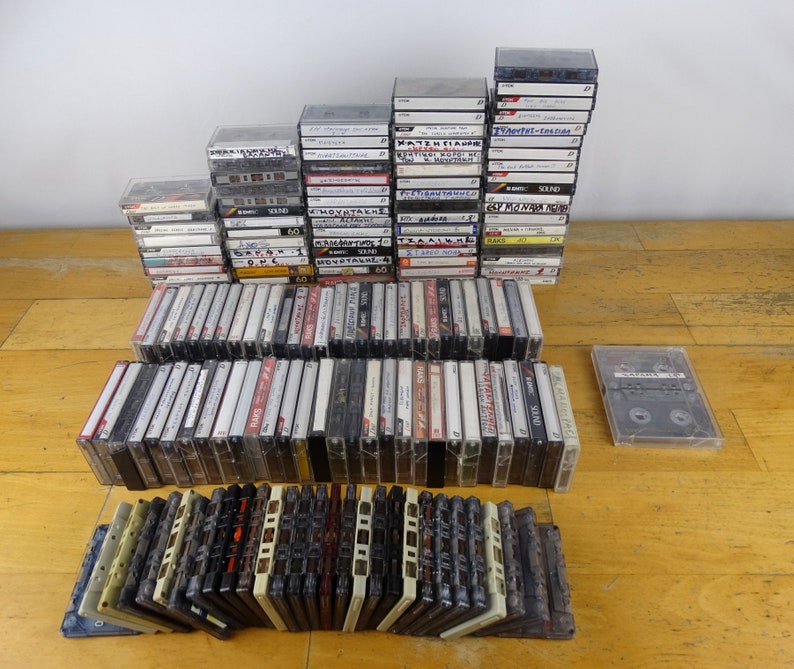 Vintage Cassettes Lot Cassettes Collection Tapes Vintage Etsy
