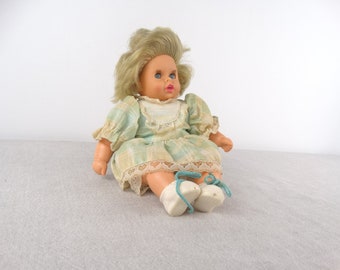 8" Doll, Vintage Rubber Head Doll, Expression Doll, Doll Figurine, Dressed Doll, Collectable Doll, Small Doll, Old Doll, Vintage Doll, Doll