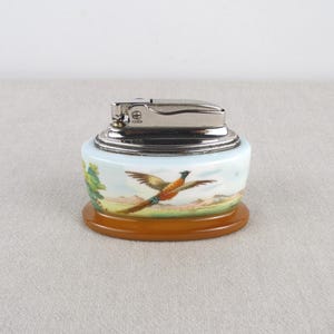 Ronson Minton Lighter, Working Table Lighter, Porcelain Table Lighter, Petrol Lighter, Ronson Table Lighter, Office Lighter, Desk Lighter