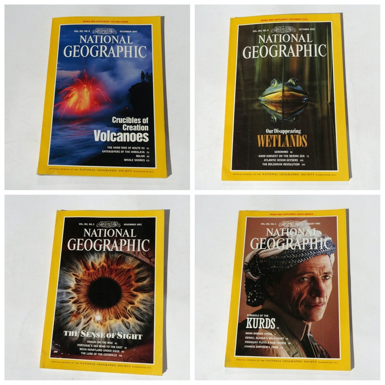 1992 National Geographic Magazine Nat Geo 1992 Nat Geo - Etsy