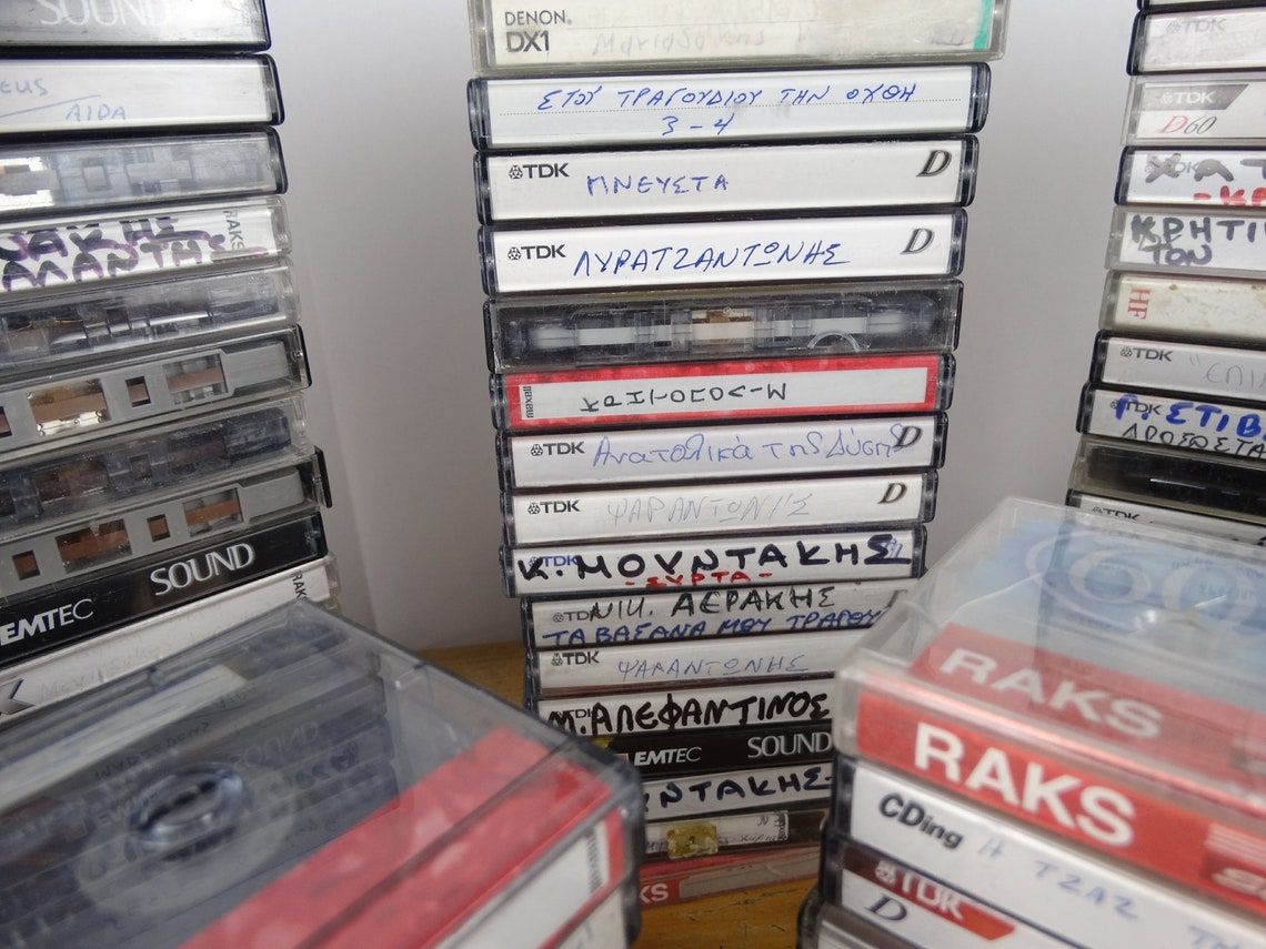 Vintage Cassettes Lot Cassettes Collection Tapes Vintage Etsy