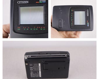 Citizen ST555 Tv, Vintage Working Pocket Television, Old Monitor