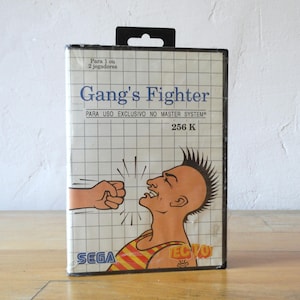 Gang&#39;s Fighter, Sega Game, Sega Master System, Video Game Catridge, Sega Catridge, Video Gamer Gift, Video Game, Sega Console, Console Game,