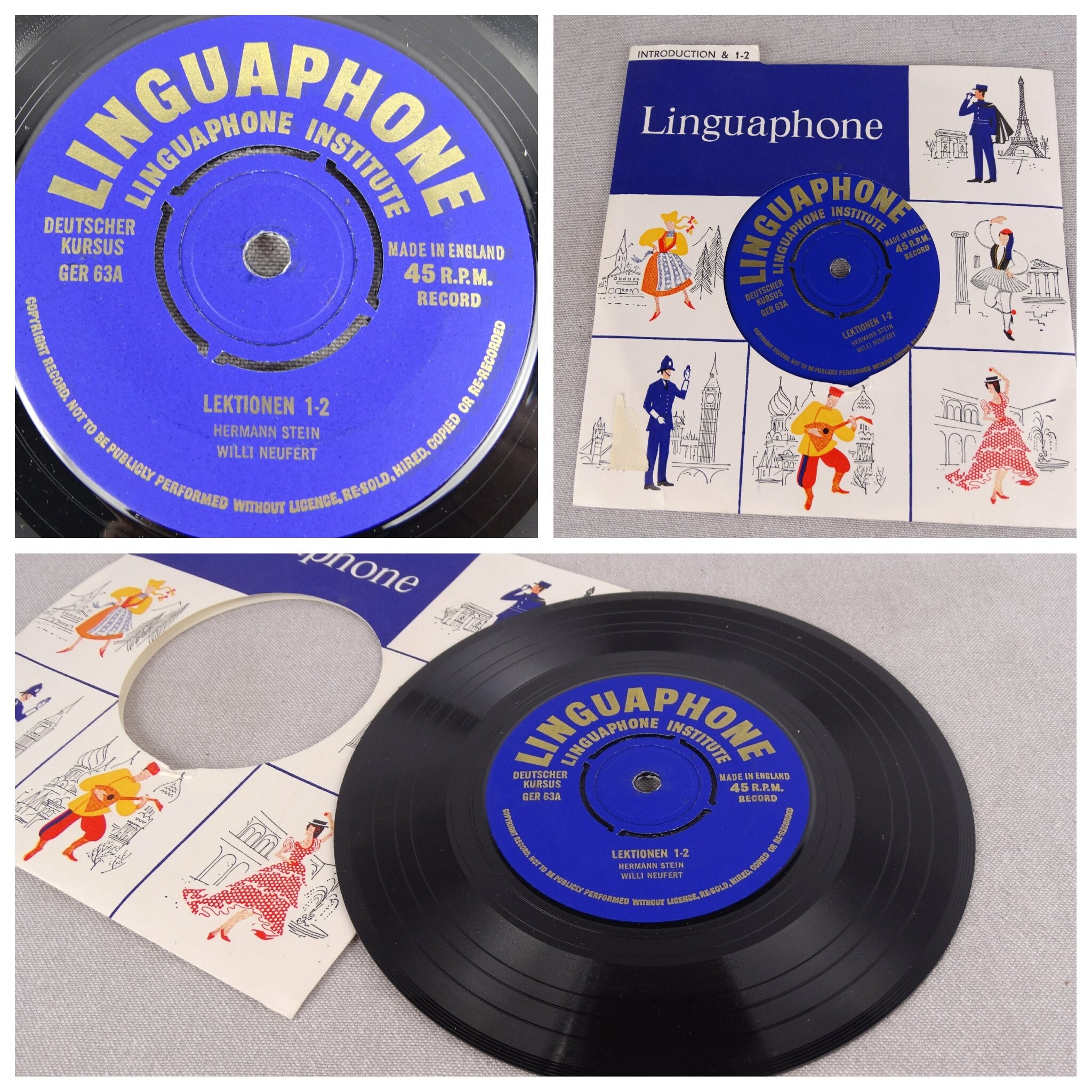 Linguaphone Records, Linguaphone Deutsch, Gift for Teacher