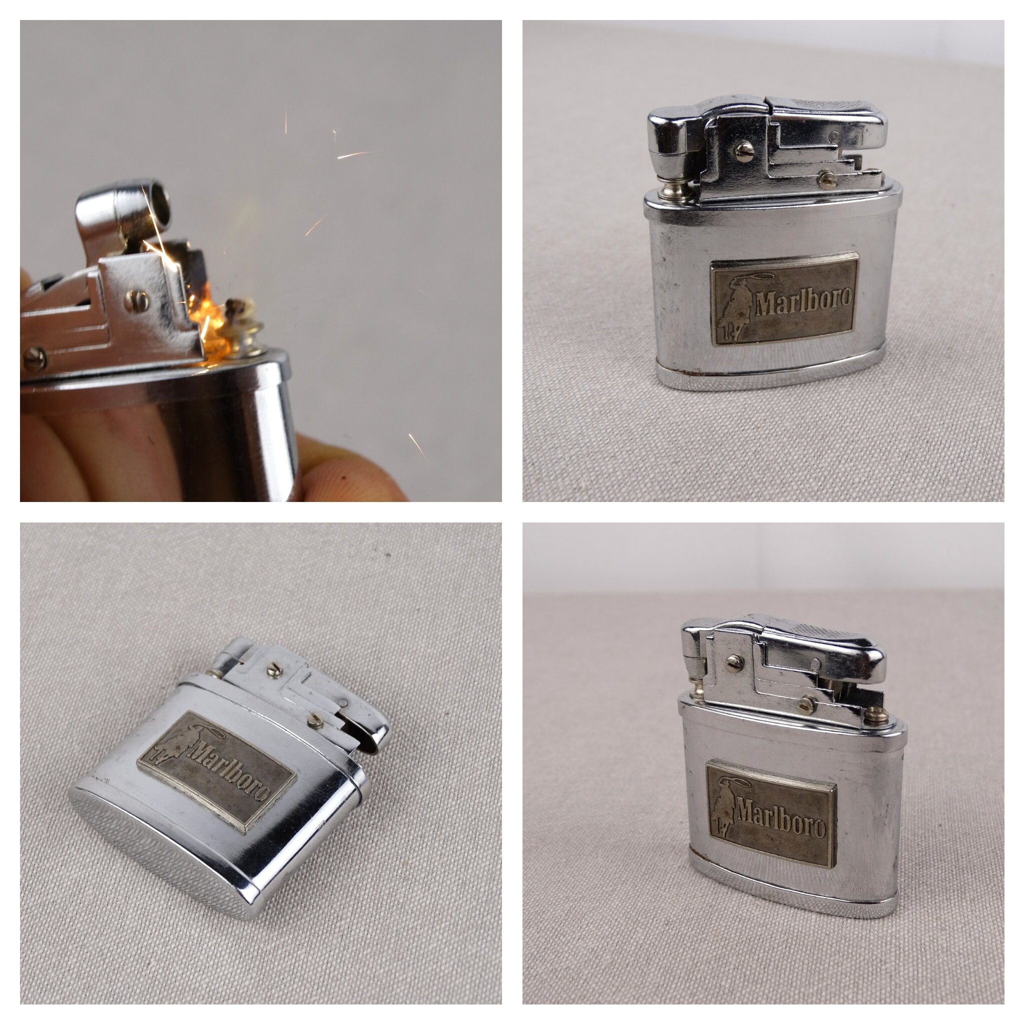 Marlboro Lighter Advertising Lighter Working Lighter Cigar Etsy