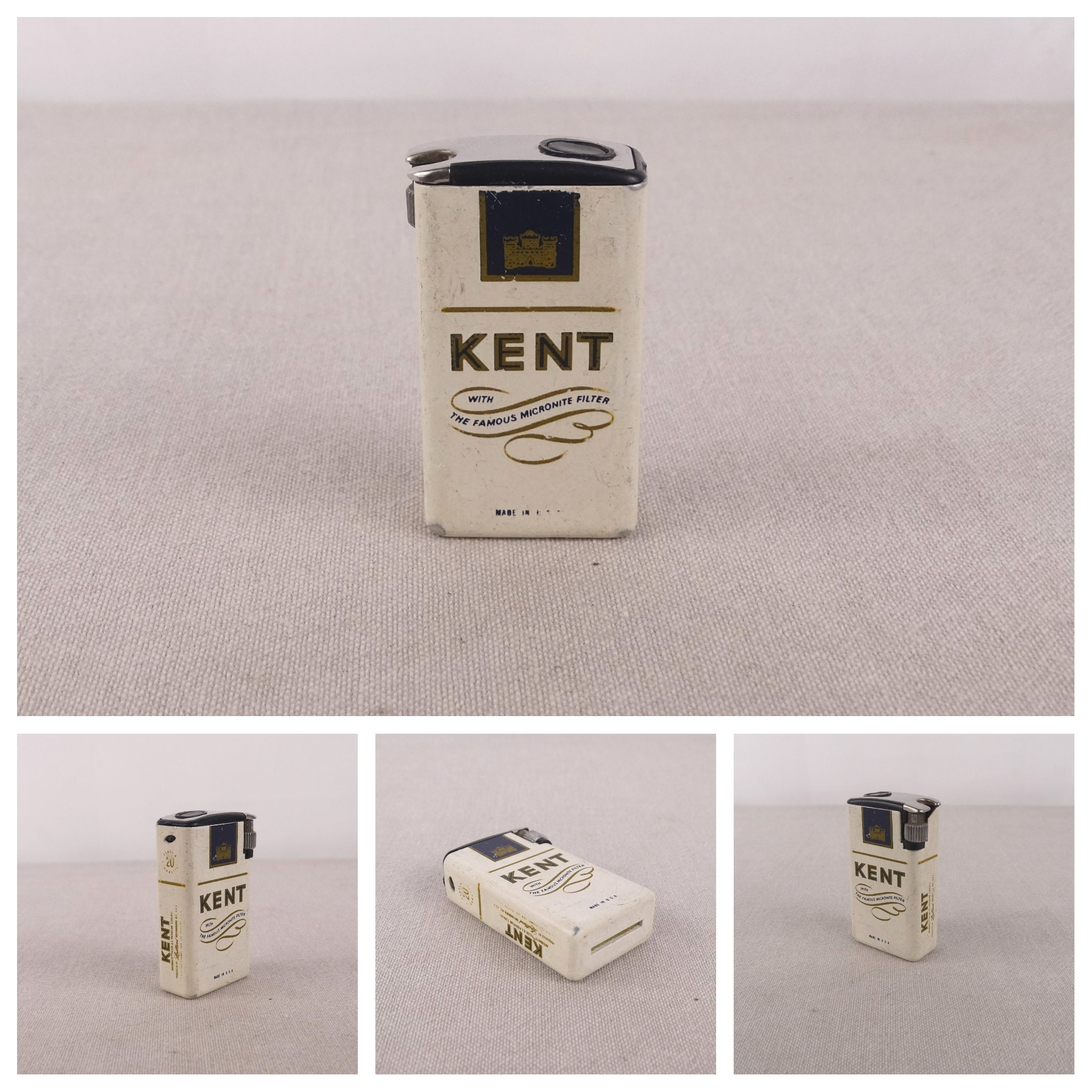 Kent Lighter, Flaminaire Lighter, Vintage Lighter, Pocket Lighter, Gas  Lighter, Pipe Lighter, Advertising Lighter, Butane Lighter, Lighter