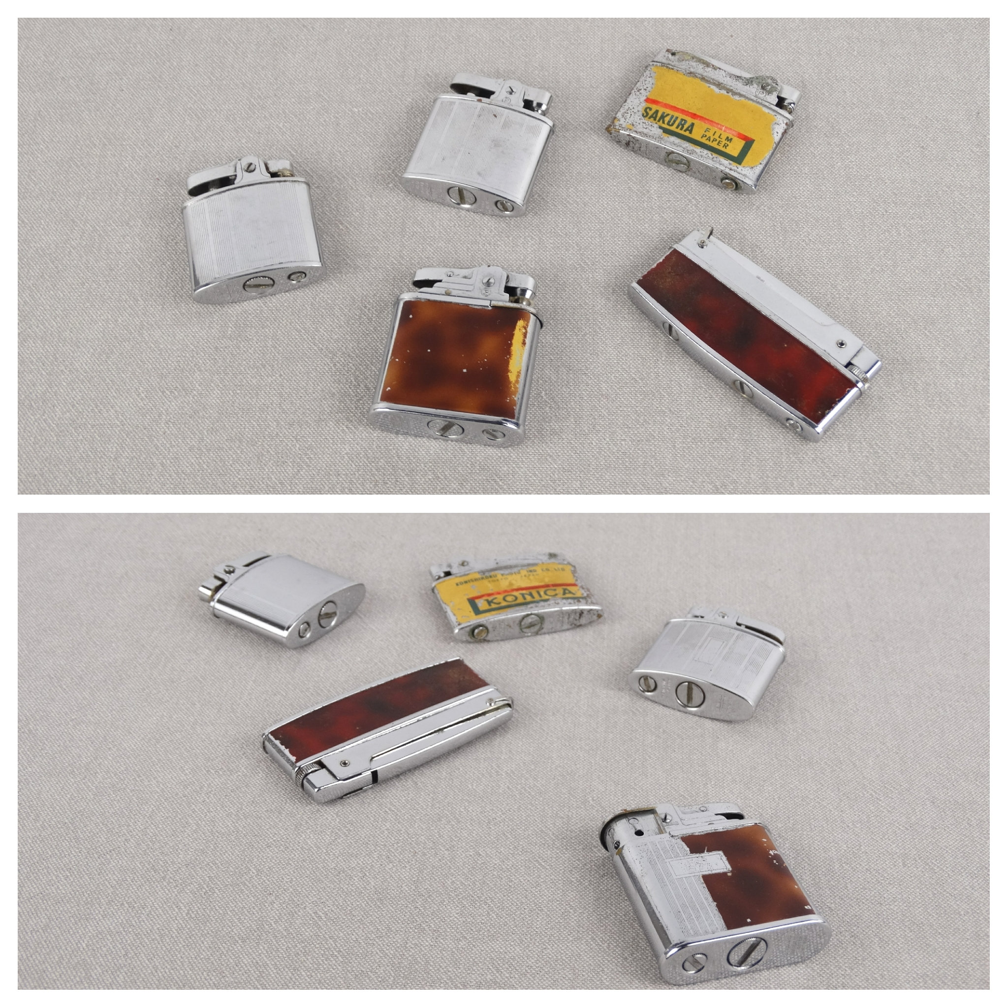 旧西ドイツ ヴィンテージ未使用GUNTHER PAGALIES社 レターライナー Vintage Penguin Lighters for Parts, Penguin Petrol Lighter