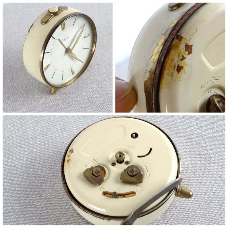 Kienzle Clock Alarm Clock Desk Clock Old Clock Kienzle Etsy