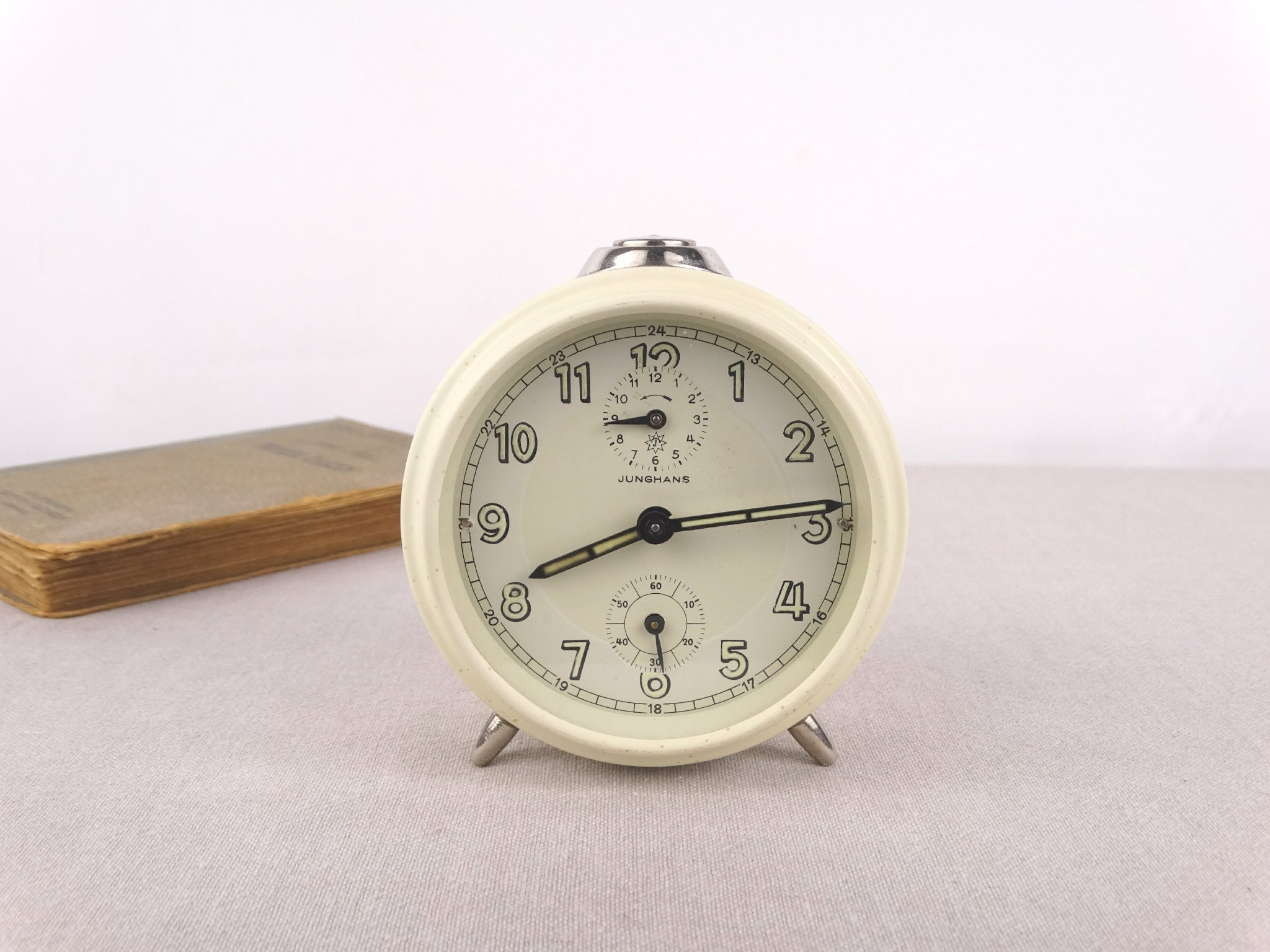 Vintage Junghans Clock, Working Alarm Clock, Junghans Timepiece