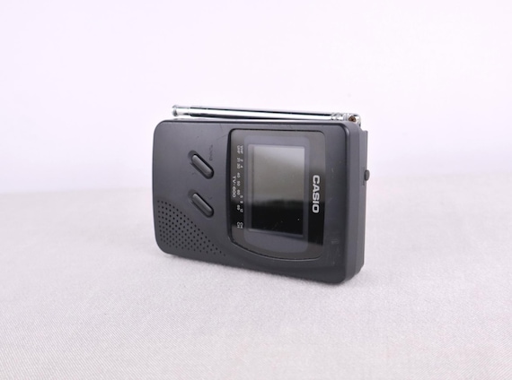 1990s, Casio TV-600N for Parts, Retro Portable TV, Vintage Analog