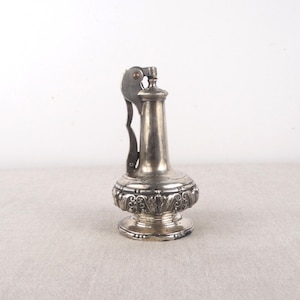Encendedor de mesa plateado, encendedor Ronson Decanter Deluxe, encendedor Art Déco, encendedor de escritorio vintage, encendedor de gasolina, encendedor de oficina, encendedor Ronson