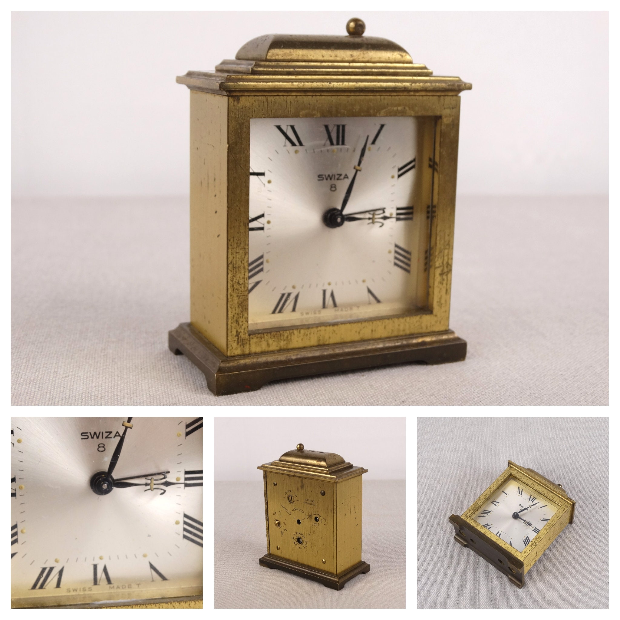Swiza 8 Relojes Despertadores Vintage Reloj Vintage Set Reloj junto a la cama Reloj de escritorio Reloj mantel Reloj mecanico Partes del reloj Reloj Swiza Etsy Mexico