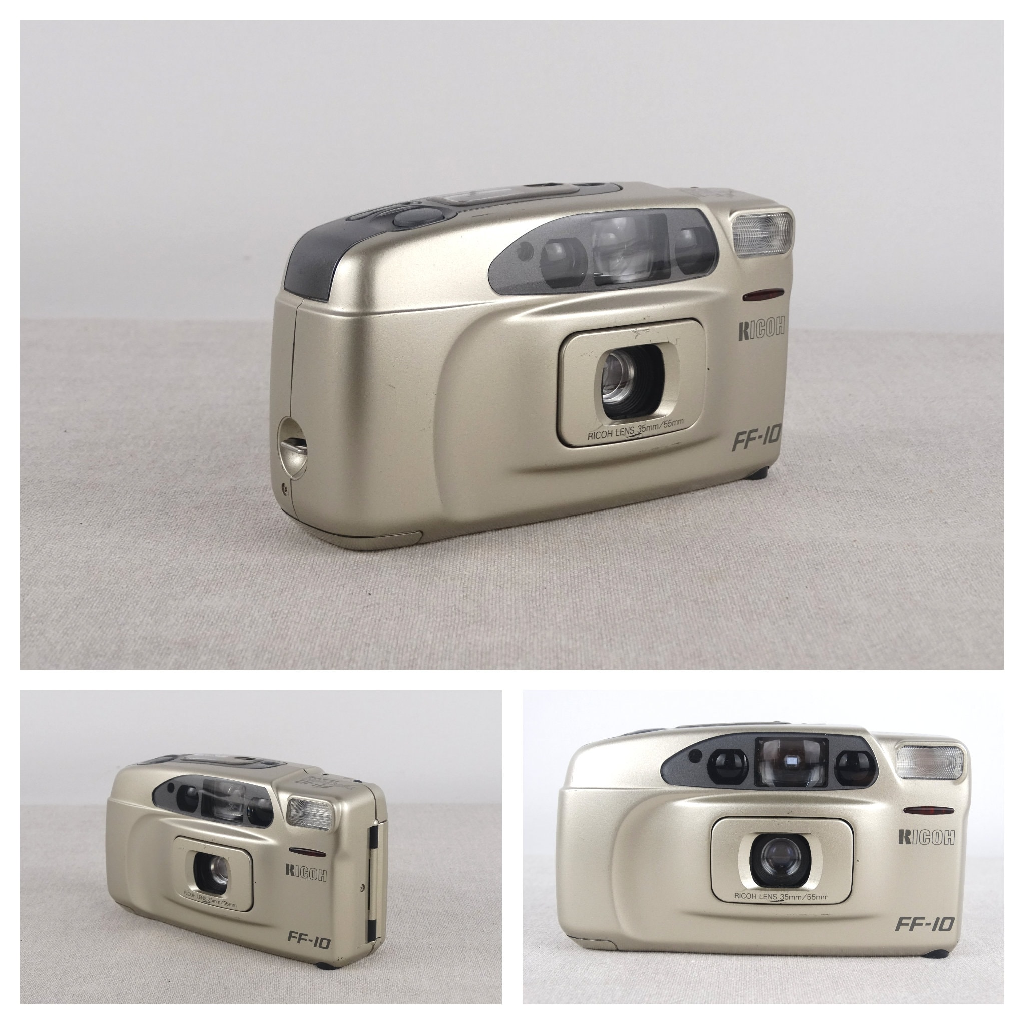 1994, Ricoh FF 10 Twin Super Date Camera for Parts, Vintage Ricoh