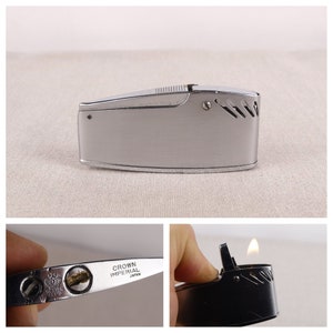 Crown Imperial Lighter, Vintage Lighter, Automatic Lighter, Petrol Lighter, Old Lighter, Pocket Lighter, Crown Lighter, Smoker Lighter