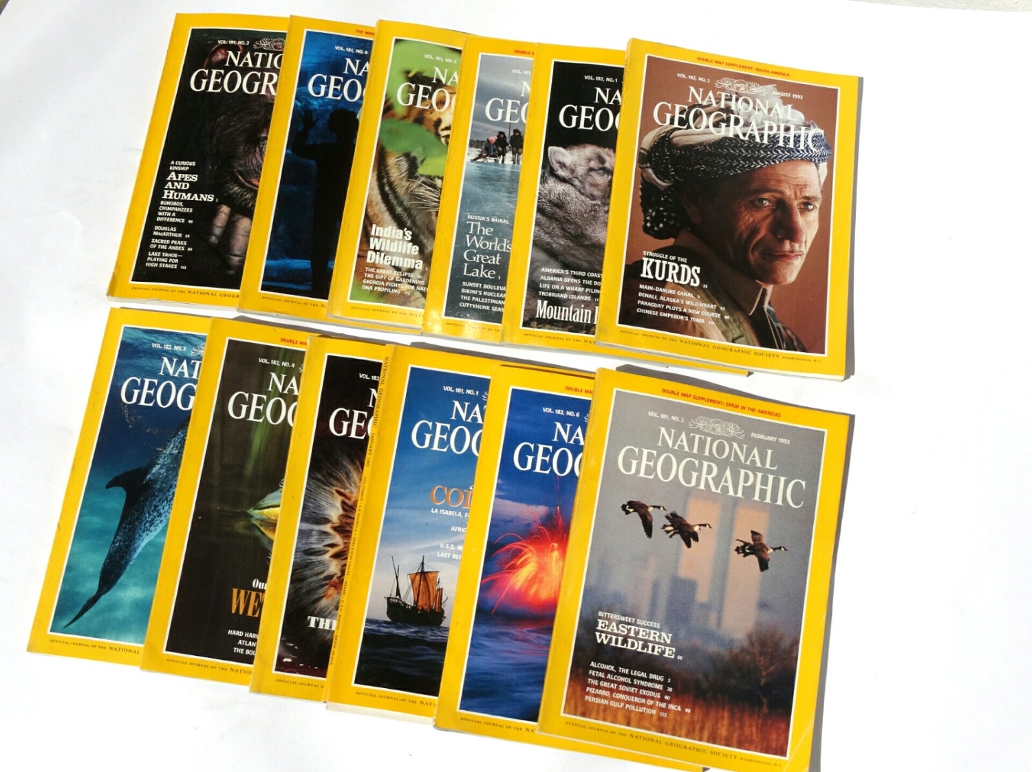 1992, National Geographic Magazine, Nat Geo 1992, Nat Geo Magazine