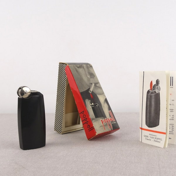Édition limitée, Poppell Lighter, Poppell Gas Lighter, Smoking Lighter, vintage Poppell Pocket Lighter, Old Tobacco Lighter, Butane Lighter