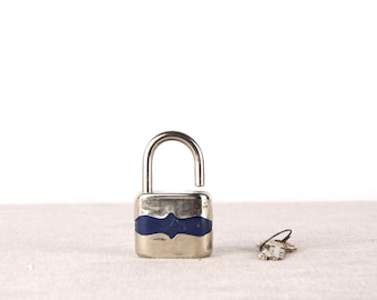 Old Padlock, Blue Padlock, Retro Padlock, Working Padlock, Small Padlock, Elzett Padock, Old Lock, Lock And Keys, Skeleton Key, Working Lock