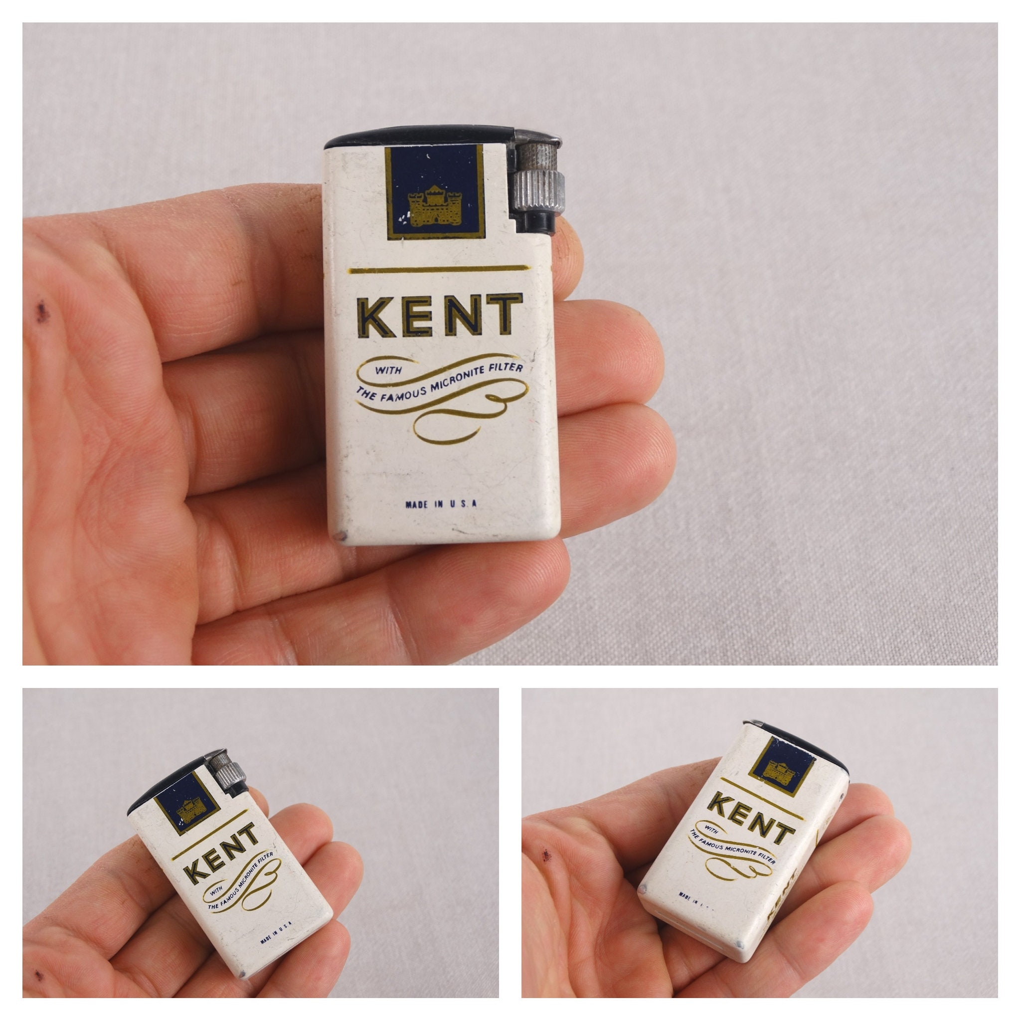 Kent Lighter, Flaminaire Lighter, Vintage Lighter, Pocket Lighter, Gas  Lighter, Pipe Lighter, Advertising Lighter, Butane Lighter, Lighter