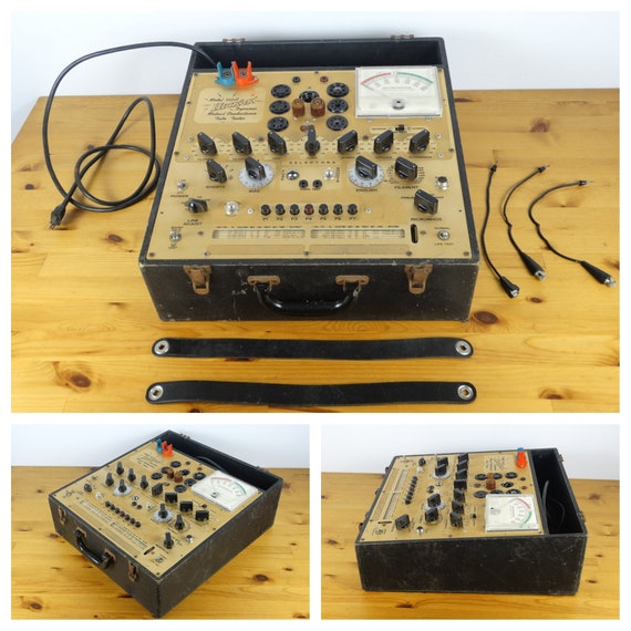 1947, Hickok 533A, Tester per tubi a conduttanza reciproca dinamica, Controllo tubi, Tester per transistor, Tester per tubi a vuoto, Tester per emissioni di circuiti - Italia
