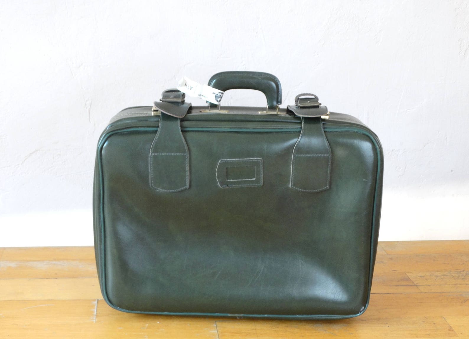 Maleta militar verde maleta del ejército valise de cuero Etsy España