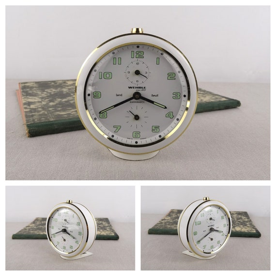 Wehrle Sanssouci Softic Duplex, Vintage Working Alarm Clock