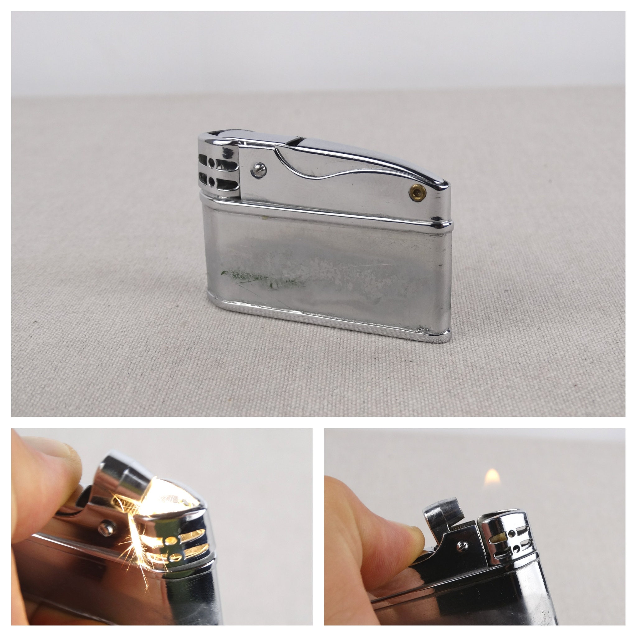 Vintage Sunflower Lighter, Working Lighter, Petrol Lighter, Smoking Lighter,  Pocket Lighter, Tobacco Lighter, Chinese Lighter, Pipe Lighter