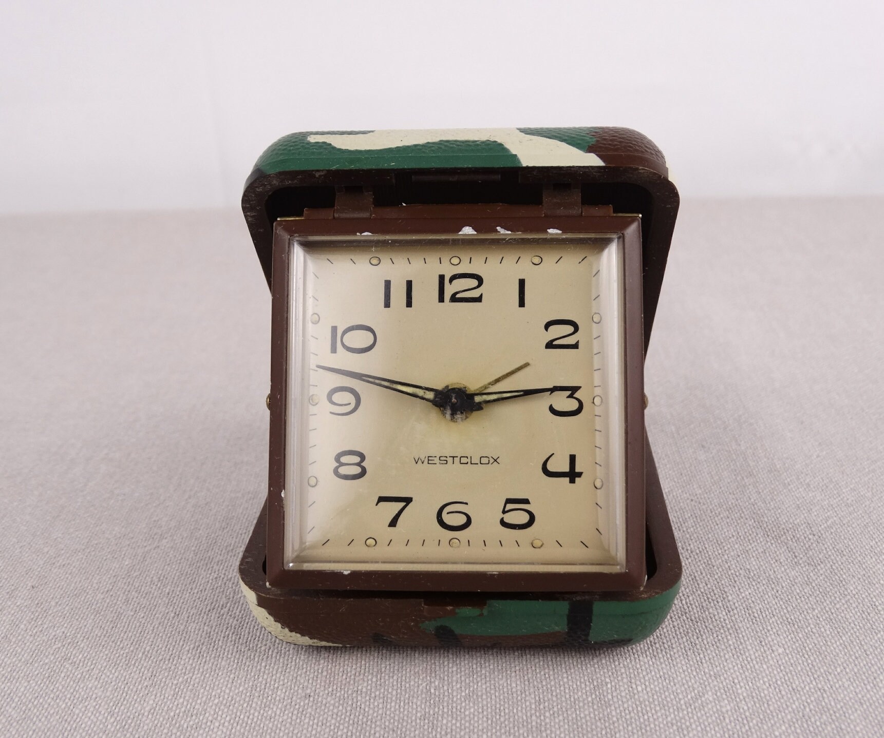 Westclox Clock Vintage Military Clock Travel Clock Wind up Etsy