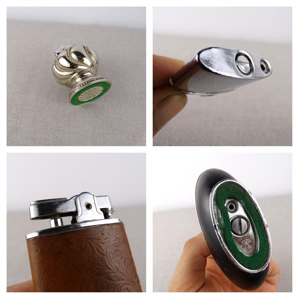 Set of 8 Lighters Parts For Lighters Vintage Table Lighters Etsy