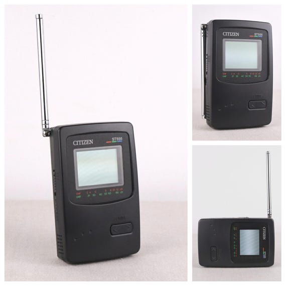Citizen ST555 Tv, Vintage Working Pocket Television, Old Monitor