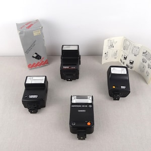 Vintage Flashes Lot, Vintage Camera Flashes, Photo Camera Accessory, Camera Flash Set, Electronic Flash, Camera Light, Photographer Gift