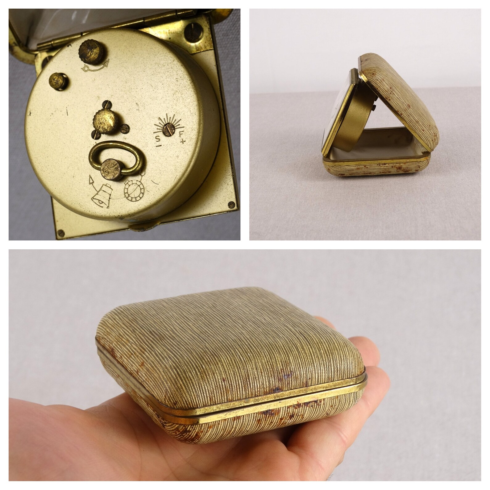 Vintage Europa 2 Jewels Clock Working Alarm Clock Timepiece Etsy