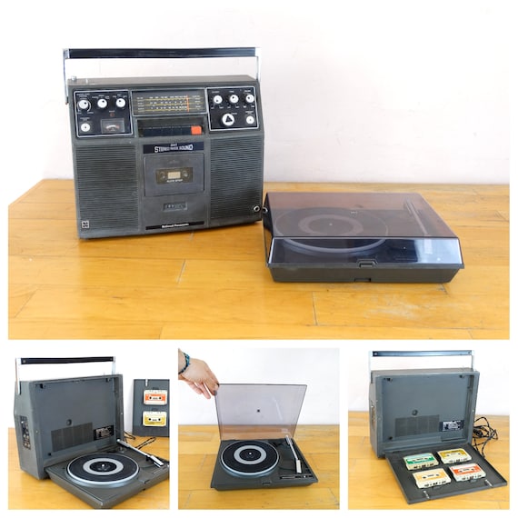 National Panasonic SG 740, Panasonic SH 74, Boombox, Record Player,  Transistor Radio, Radio Tuner, Cassette Player, Tape Recorder, Old Radio 