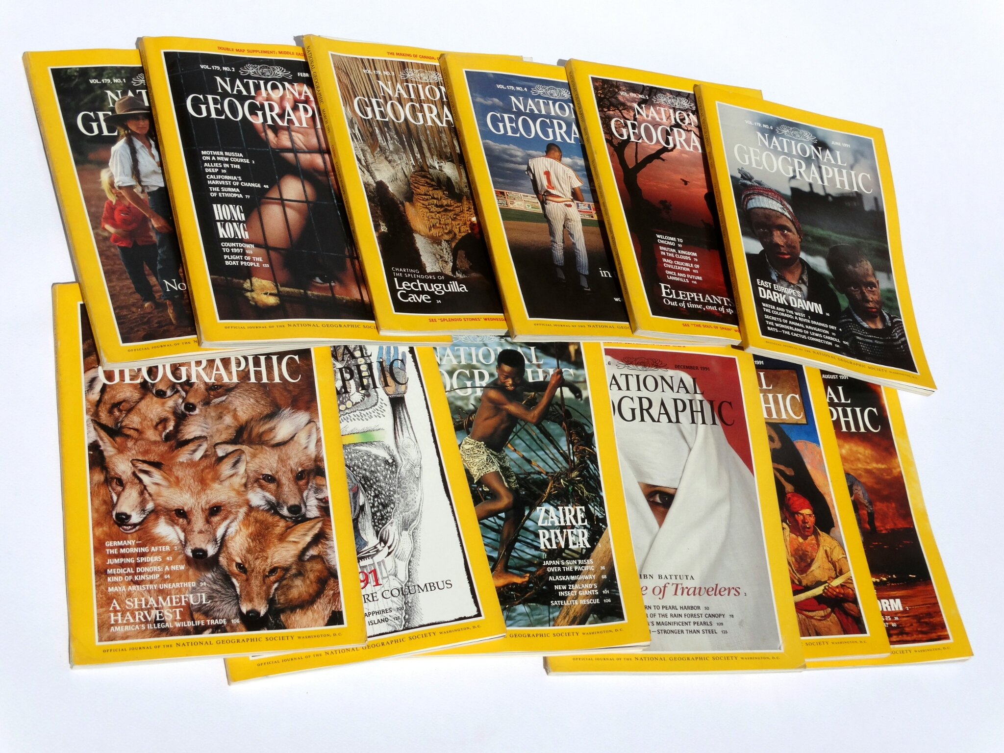 1991, National Geographic Magazine, Nat Geo 1991, Nat Geo Magazine