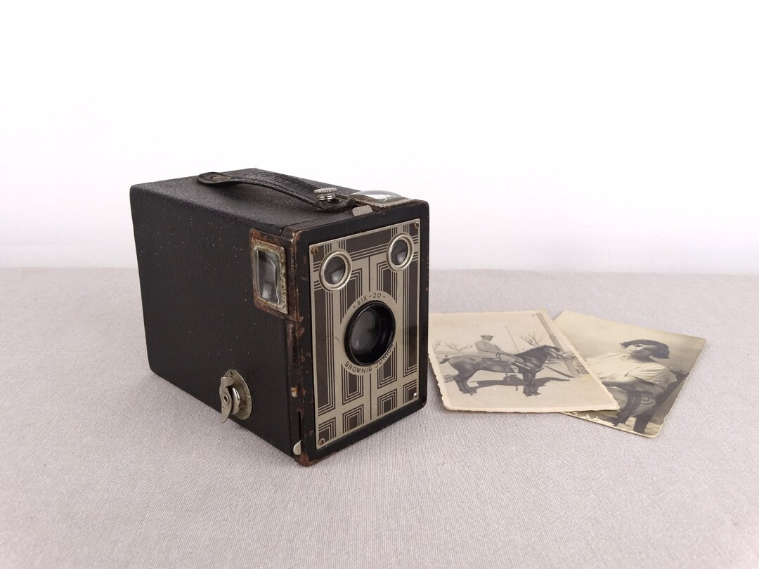 1935, Kodak Brownie Junior Six 20, Antique Kodak Camera, Box Camera