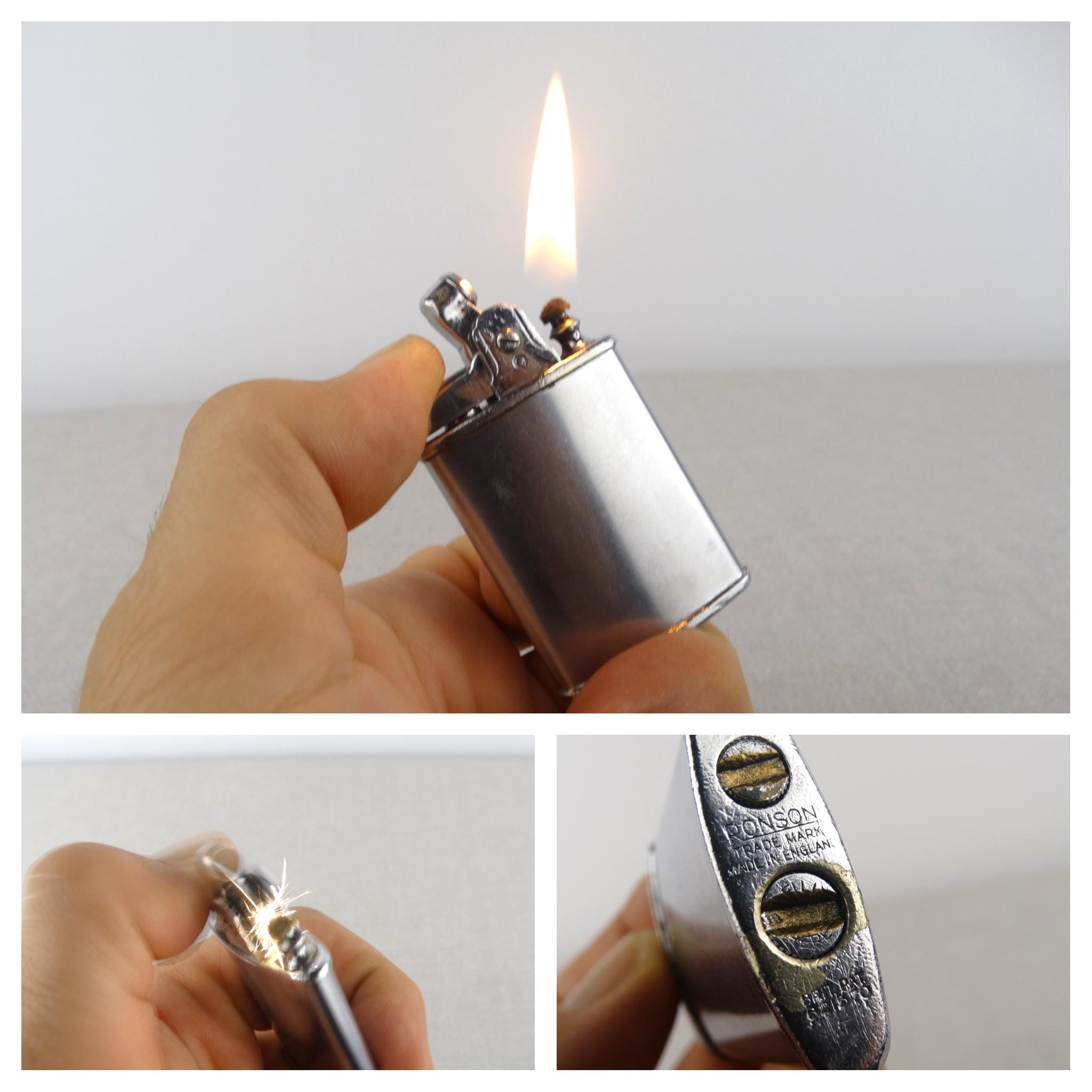 1950, Ronson Banker Lighter, Vintage Working Lighter, Torch
