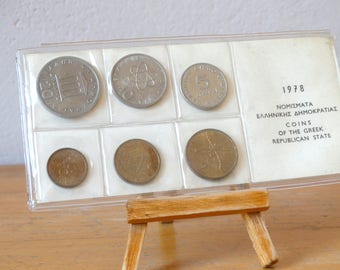 1978, Greek Coins, Old Coins, Drachmas Coins, Rare Coins, Set Coins, Antique Coins, World Coins, Collectible Coins, Drachma, Money Coins