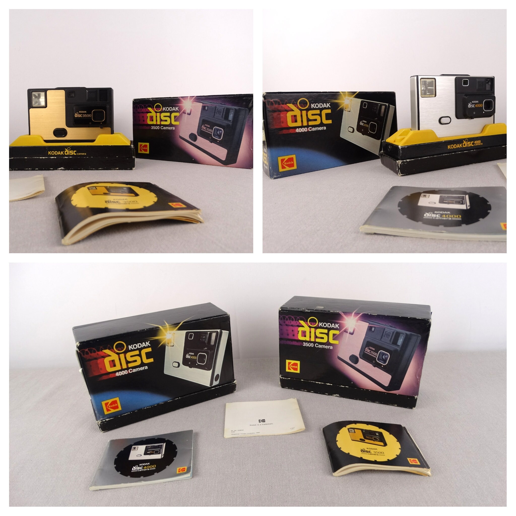 Kodak Disc 4000, Kodak Disc 3500, Disc Film Cameras, Photo Camera