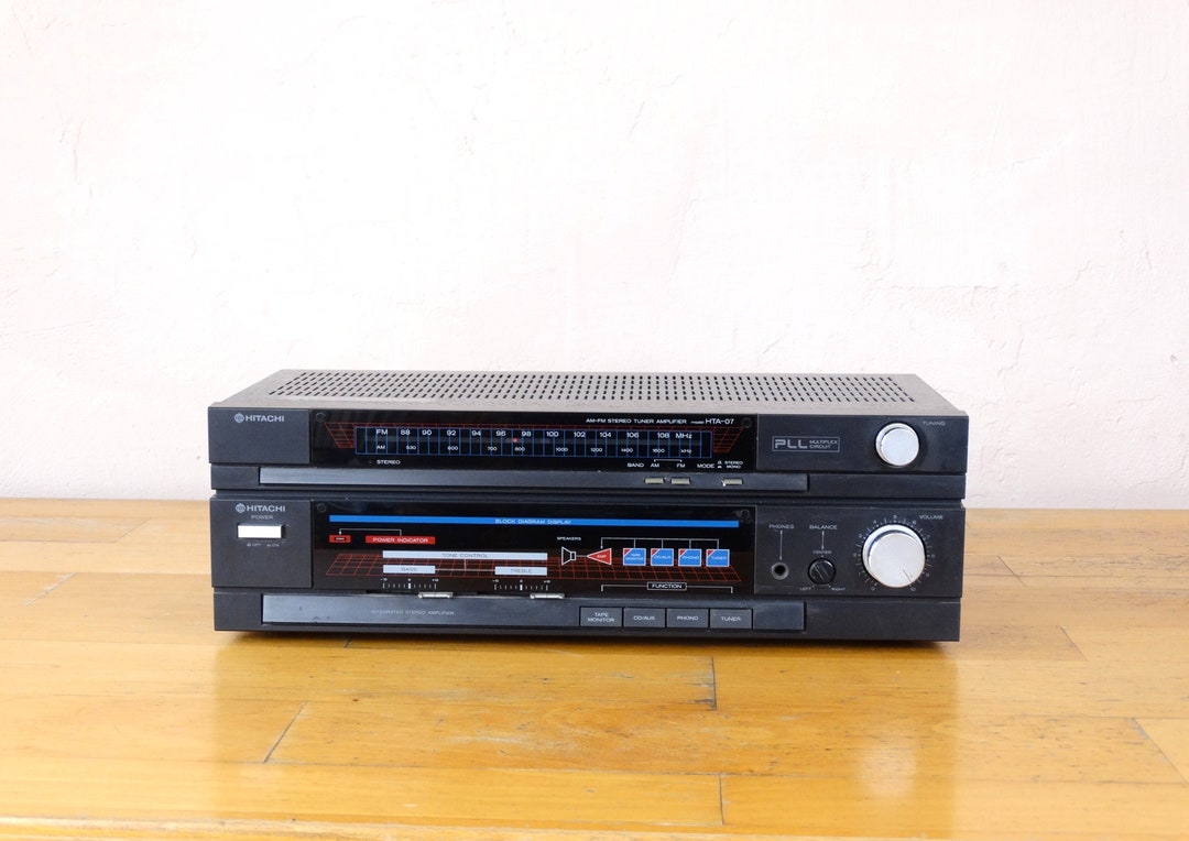 Hitachi HTA 07, Stereo Amplifier, Tuner Radio, Transistor Radio