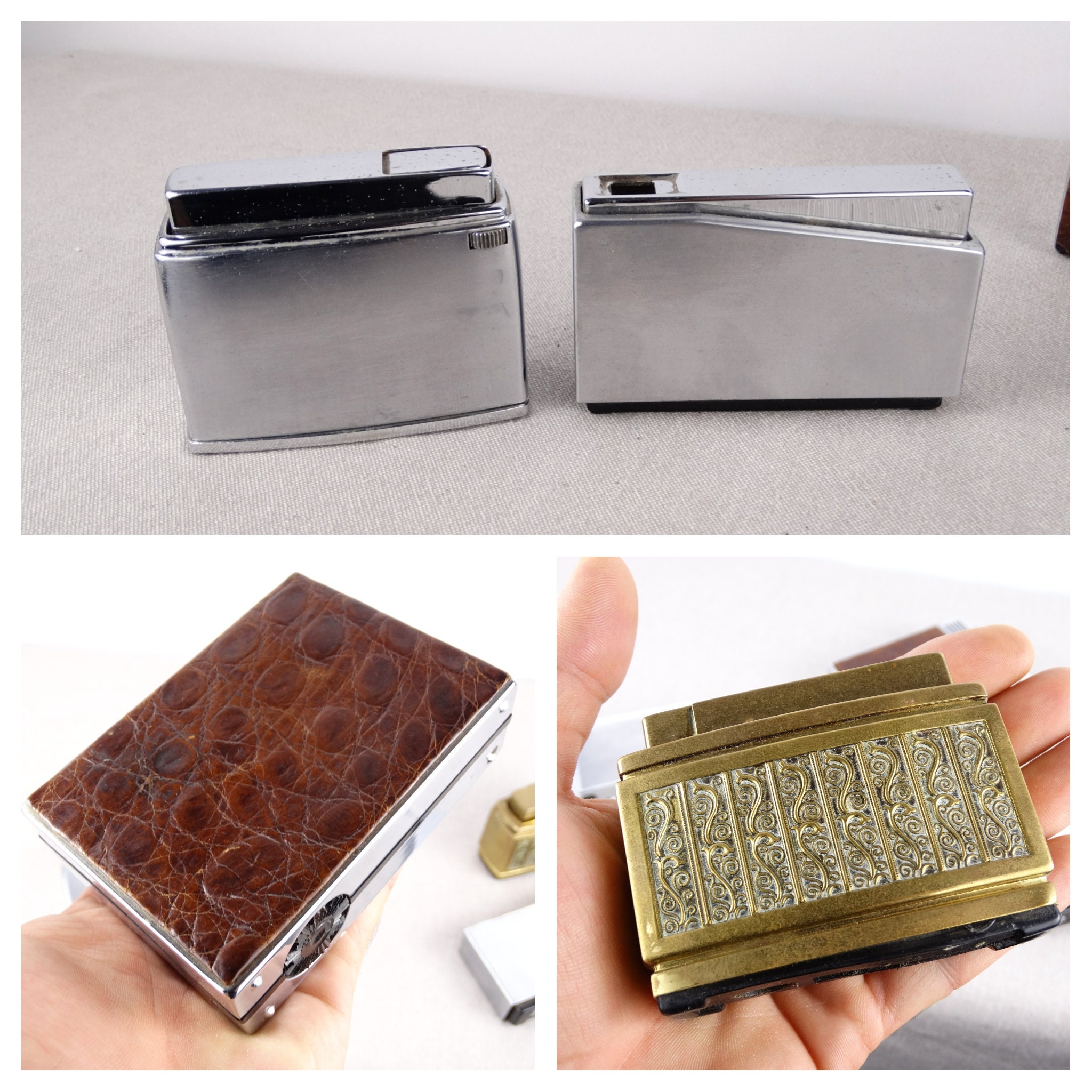 Vintage Table Lighters Parts for Lighters Brass Table Etsy UK