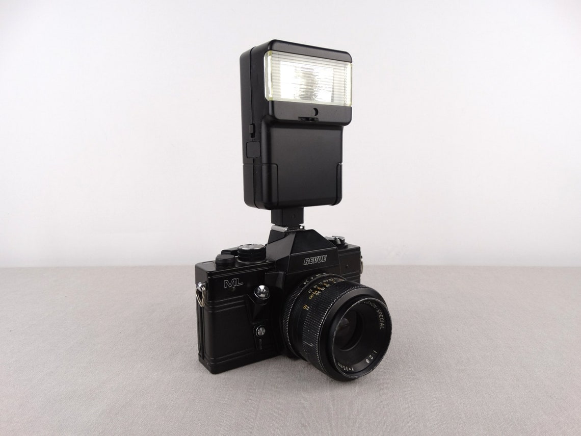 Revue ML, Vintage Flash Camera, Revue ML Camera, Photo Camera, Revuetron bc 260 Flash, Revue Camera, Gift for Photographer, SLR Camera,, foto 1 di 5