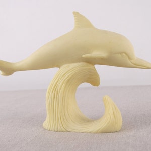 Vintage Dolphin Figurine, delfino di marmo, Minoan Dolphin Decor, Dolphin Sculpture, Dolphin Statue, Arredamento delfino, Arredamento Nautico, Delfino
