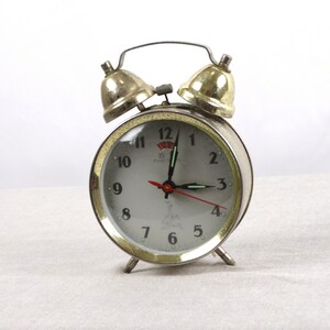 Five Rams Clock, Old Clock, Bell Clock, Wind Up Clock, Retro Clock, Alarm Clock, Office Clock, Table Clock, Mechanical Clock, Bedroom Clock