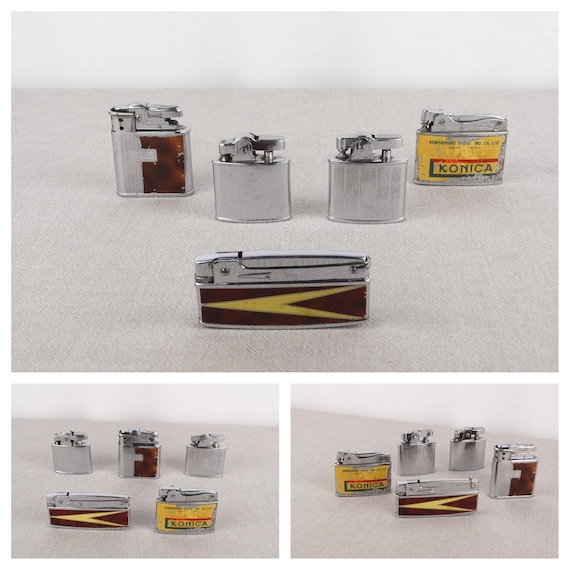 Vintage Penguin Lighters for Parts, Penguin Petrol Lighter