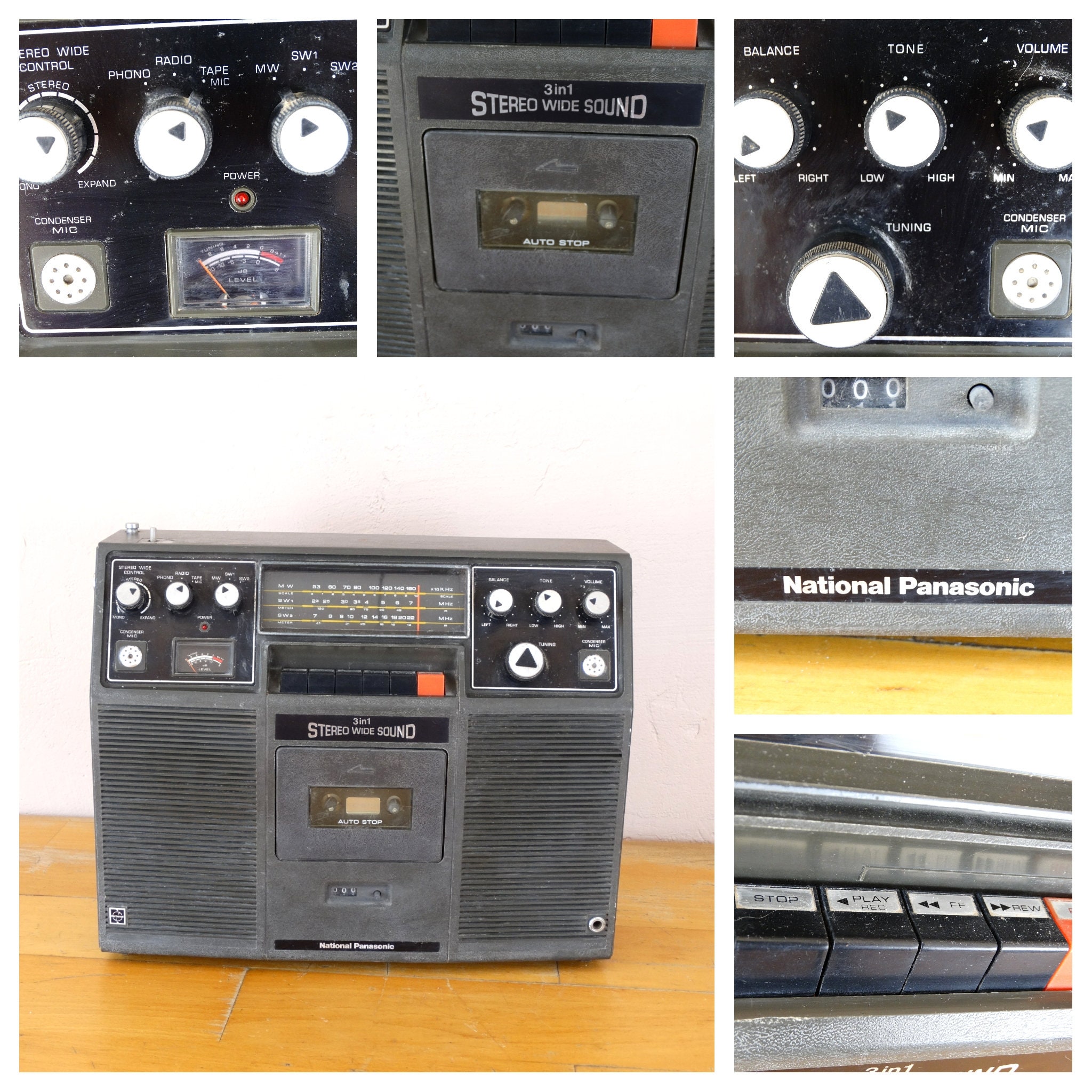 National Panasonic SG 740, Panasonic SH 74, Boombox, Record Player