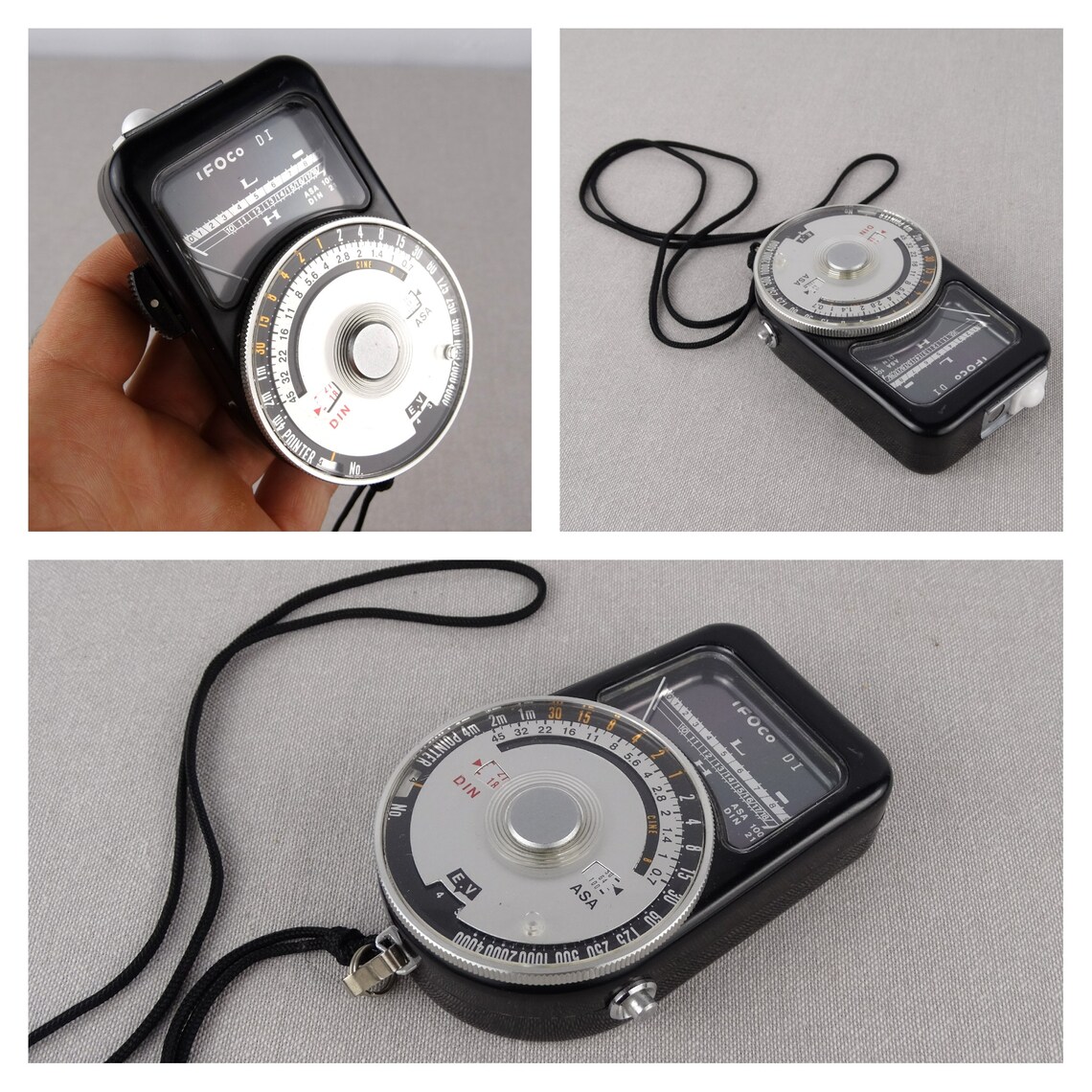 Set of Three Vintage Light Meters Exposure Meter Lomography Etsy UK