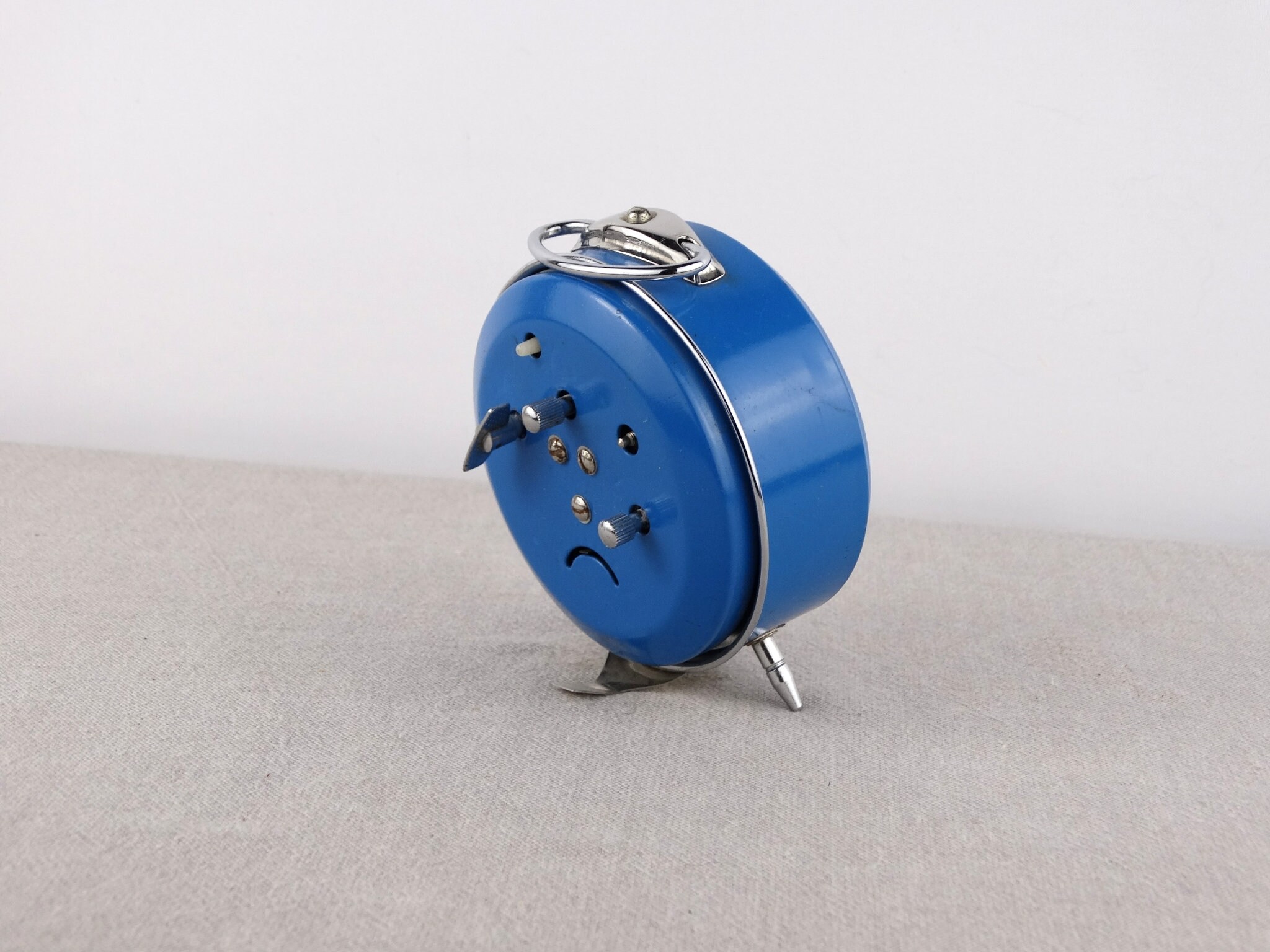 Retro Clock, Five Rams Clock, Alarm Clock, Blue Clock, Desk Clock, Old ...