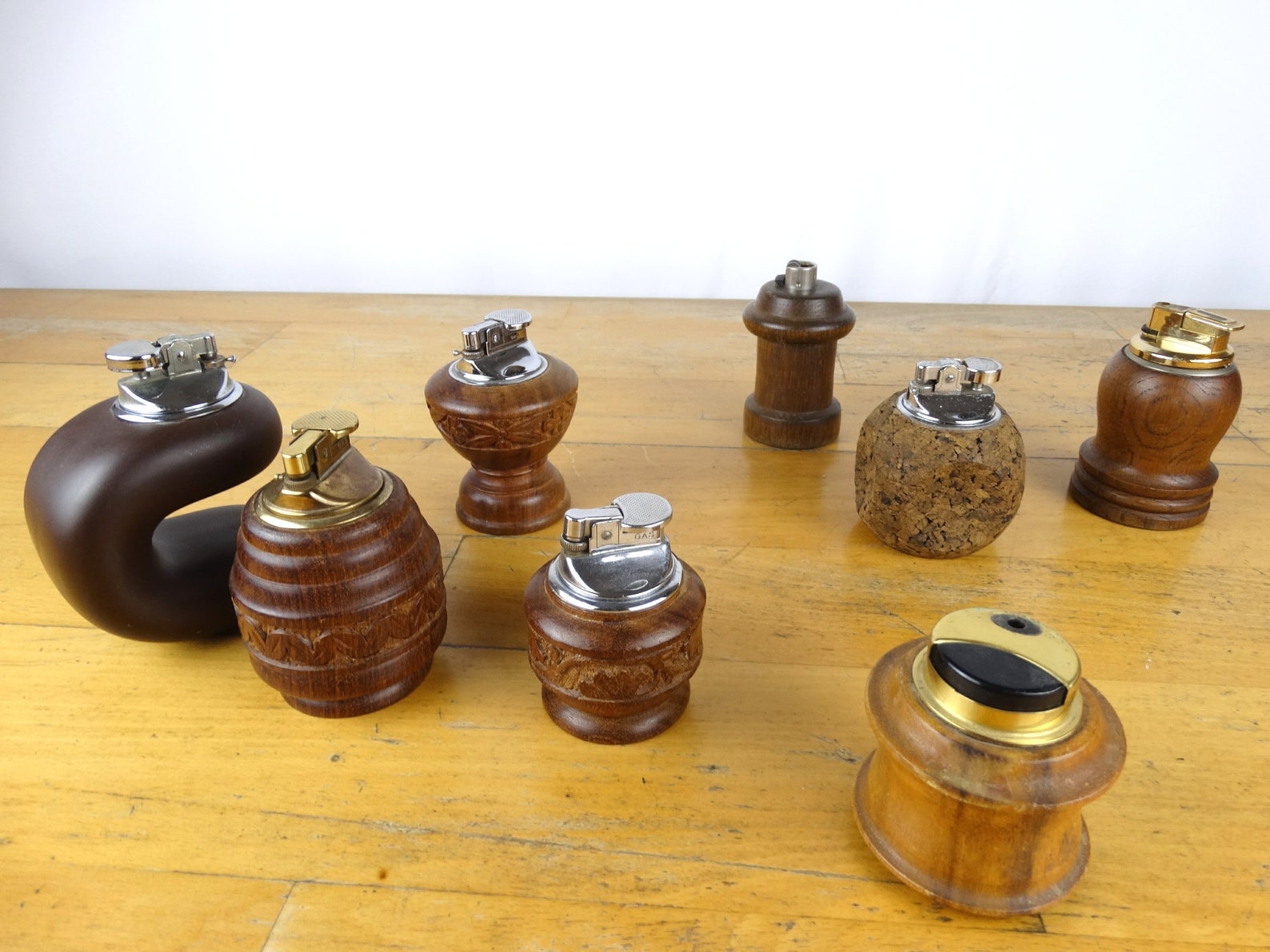 Wooden Table Lighters Parts for Lighters Vintage Table Etsy