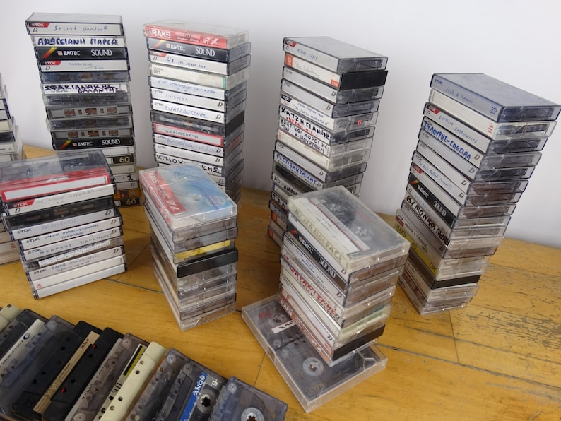 Vintage Cassettes Lot Cassettes Collection Tapes Vintage Etsy