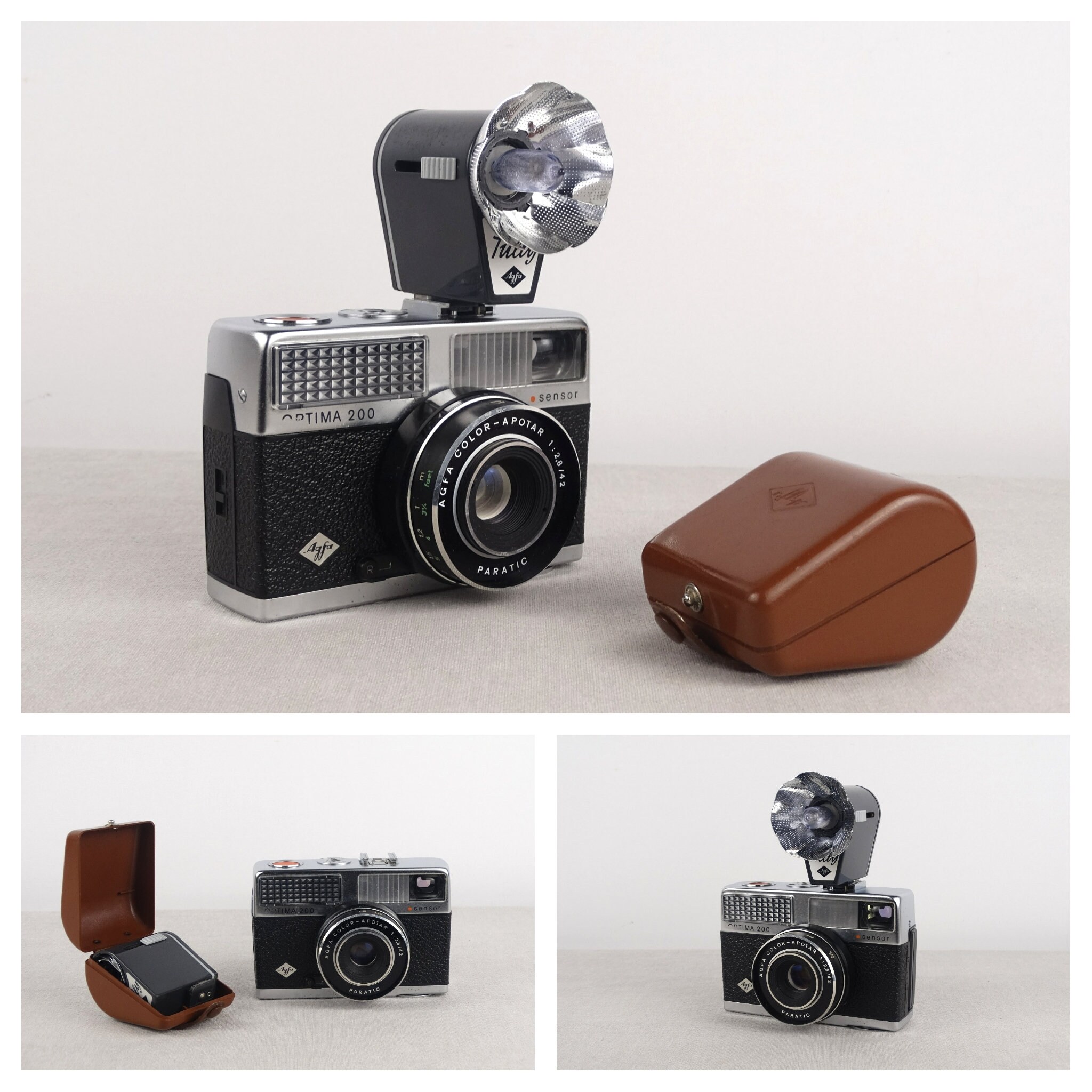 Agfa Optima 200 Sensor, Agfa Tully Flash, Vintage Agfa Camera